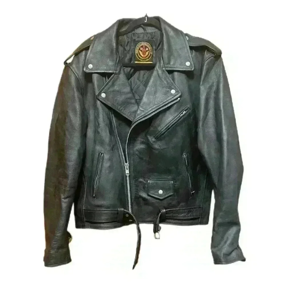 Vintage Warrior Soul Leather Jacket 2XL (FITS LIKE LARGE - SEE MEASUREMENTS)